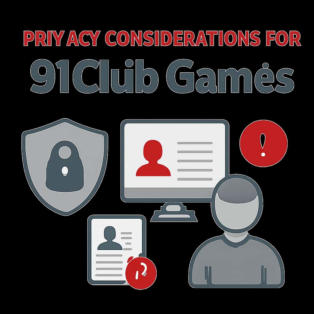 An educational diagram on privacy considerations for 91Club Games.