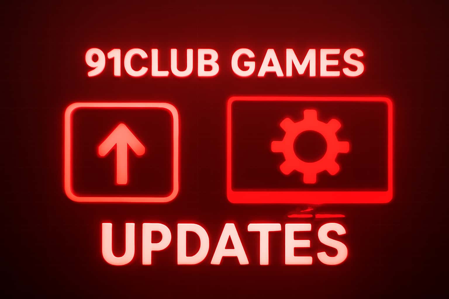 An informational scene depicting updates for 91Club Games.